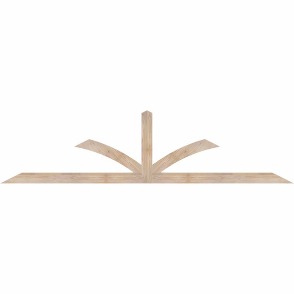 Ekena Millwork Richland Smooth Timber Gable Bracket, Douglas Fir, 96"W x 24"H x 1 1/2"D x 3 1/2"F, 6/12 Pitch GBW096X24X0204RIC00SDF - main